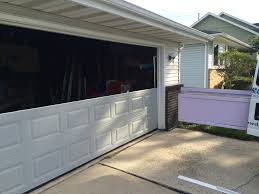 broken garage door panels