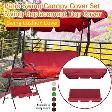 patio swing canopy cover set swing