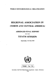 Mun position paper wmo : Regional Association Iv Tenth Session