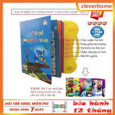 Tặng sét 5 tập đồ chơi dán hình] Sách Nói Điện Tử Song Ngữ Anh- Việt Giúp  Trẻ Học Tốt Tiếng Anh