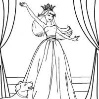 Uncategorized barbie and the 12. Barbie 12 Dancing Princesses Coloring Pages Free Coloring And Malvorlagan