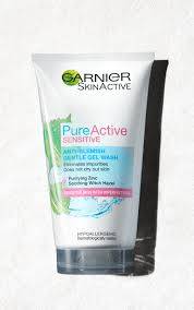 garnier pure active sensitive anti blemish gel wash 150 ml