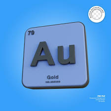 gold chemical element periodic table 3d