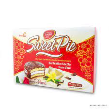 Bánh mềm Sweet Pie Biscafun Socola kem vani 440g