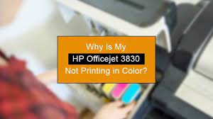 my hp officejet 3830 not printing in