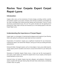 carpets expert carpet repair lyons