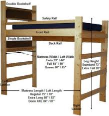 And of course, our twin over full, full over full bunk beds and dorm bunk bed sets are excellent choices for older children, college students and adults. Loft Ladder And Railing From Loft Bed Plans Build A Loft Bed Loft Plan
