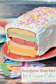 Sherbet Ice Cream Cake gambar png