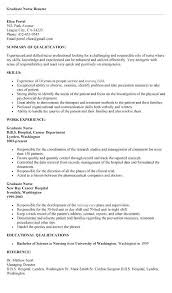 Example Of A Nursing Cover Letter New Graduate Nurse Cover Letter