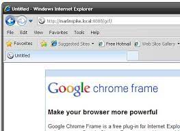 google chrome frame
