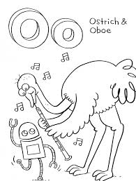 More 100 images of different animals for children's creativity. Download Oboe And Ostrich Alphabet Coloring Pages Or Print Oboe Coloring Home