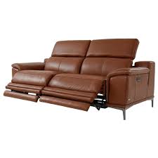 katherine tan leather power reclining