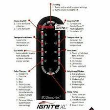 Remote Control Dimplex Fire Ignite Xl