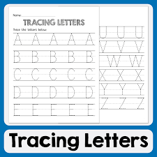 trace the uppercase alphabet letters