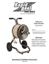 2 Wheel Cart Garden Hose Reel Important