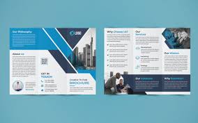 free business trifold brochure design