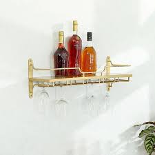 Nordic Wall Mounted Wine Rack Glass