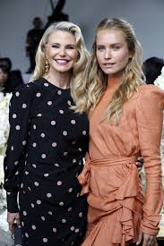 I saw christy brinkley at the hamptons film festival one year and all she could do was make sure everyone was looking at her. Sailor Lee Brinkley Cook 22 Looks Just Like Mom Christie Brinkley In Animal Print One Piece Newsdeal