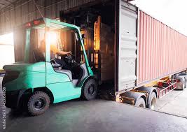 forklift tractor loading package bo