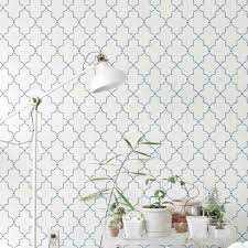 Stencil Ease Iron Lattice Wall And