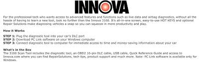 Innova 3160 Diagnostic Scan Tool With Abs Srs And Live Data For Obd2 Vehicles