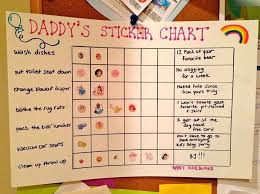 Cheeky Dad Reveals He Has A Reward Sticker Chart Where He