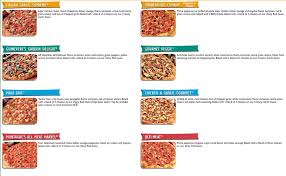 menu for round table pizza el