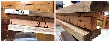 beams made with plantation wood