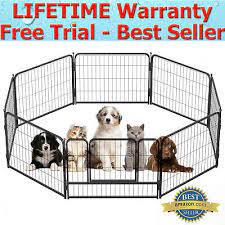 dog pen 8 panel puppy pen high 80cm