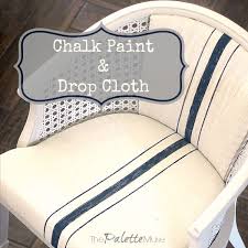 chalk paint and a drop cloth