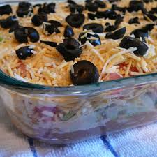 taco dip with refried beans recipe