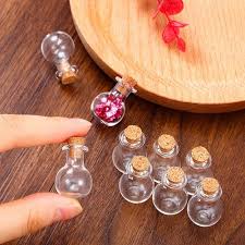 50 pieces small mini glass jars bottles