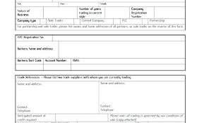 Stirring Credit Application Form Templates Printable For