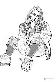 Color in this picture of billie eilish and share it with others today! 34 Billie Eilish Coloring Pages Free Printable Coloring Pages