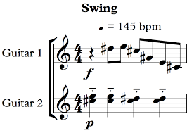 Golfers always recognize good tempo when they see it in another player's swing. More Notes Thirty Second Rhythms Swing Sight Reading For Guitar