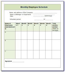 Or switch to the most powerful employee schedule maker yet! Employee Monthly Work Schedule Template Vincegray2014