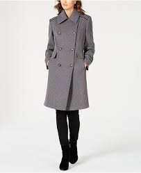 Wing Collar Double Breasted Coat