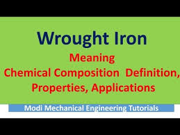 chemical composition of wrought iron