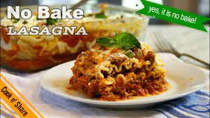 no bake lasagna cook n share
