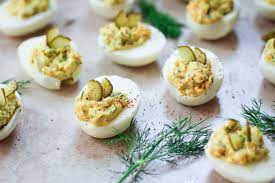 dill pickle deviled eggs recipe paleo