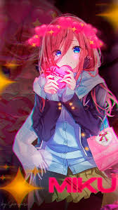 Pink hair, blue eyes, Valentine's Day, Nakano Miku, school uniform, anime  girls, HD phone wallpaper 