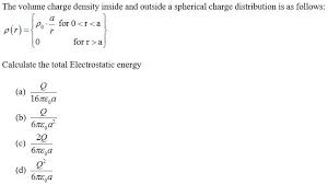 The Volume Charge Density Inside And