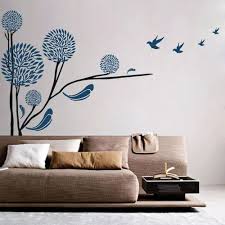 Beautiful Blue Tree Wall Stickers At Rs
