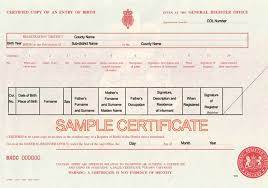 Birth And Baptism Records In The Uk Sample Birth Certificate