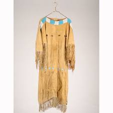 Buckskin garments were soft and comfortable, while still being tough and unique. August Art And Antiques Antique Helper Native American Clothing Buckskin Dress Native Dress