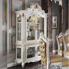 Picardy Antique Pearl Curio Cabinet