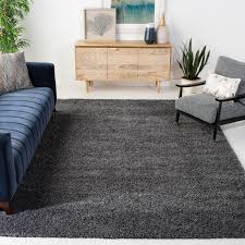 frieze dark gray indoor solid area rug
