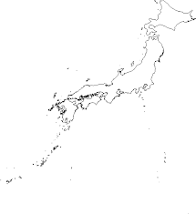 Japan relief map of land and seabed.png. Blank Outline Map Of Japan
