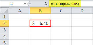 floor function in excel formula