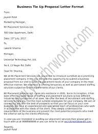 business tie up proposal letter format